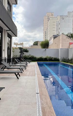 Studio para alugar com 25m², 1 quarto e sem vaga Studio para alugar com 25m², 1 quarto e sem vagaPiscina