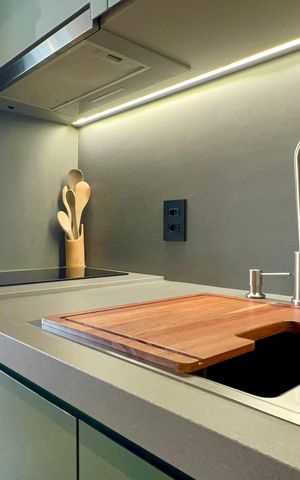 Studio para alugar com 25m², 1 quarto e sem vaga Studio para alugar com 25m², 1 quarto e sem vagaCozinha