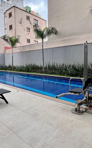 Studio para alugar com 25m², 1 quarto e sem vaga Studio para alugar com 25m², 1 quarto e sem vagaPiscina