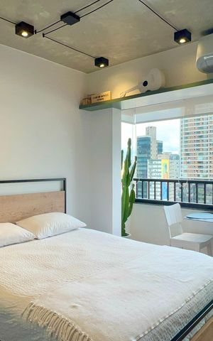 Studio para alugar com 25m², 1 quarto e sem vaga Studio para alugar com 25m², 1 quarto e sem vagaStudio