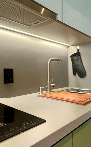 Studio para alugar com 25m², 1 quarto e sem vaga Studio para alugar com 25m², 1 quarto e sem vagaCozinha