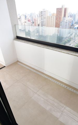 Studio à venda com 57m², 1 quarto e 1 vagaQuarto - Sacada