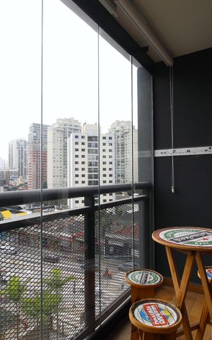 Apartamento à venda com 33m², 1 quarto e 1 vagaVaranda