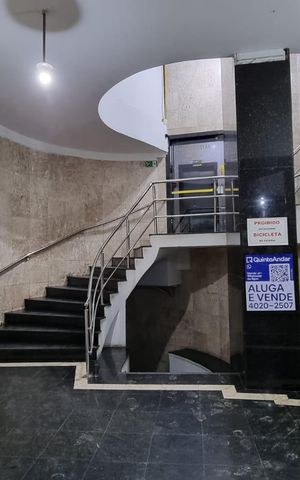 Studio para alugar com 34m², 1 quarto e sem vaga Studio para alugar com 34m², 1 quarto e sem vagaPlaca