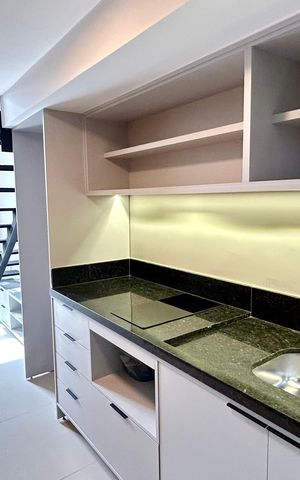 Studio para alugar com 34m², 1 quarto e sem vaga Studio para alugar com 34m², 1 quarto e sem vagaCozinha