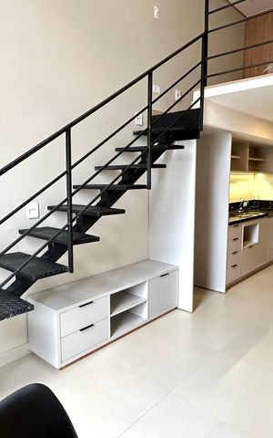 Studio para alugar com 34m², 1 quarto e sem vaga Studio para alugar com 34m², 1 quarto e sem vagaSala