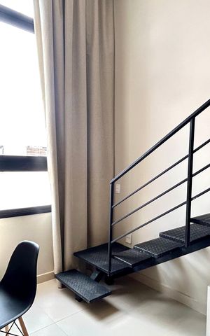 Studio para alugar com 34m², 1 quarto e sem vaga Studio para alugar com 34m², 1 quarto e sem vagaSala