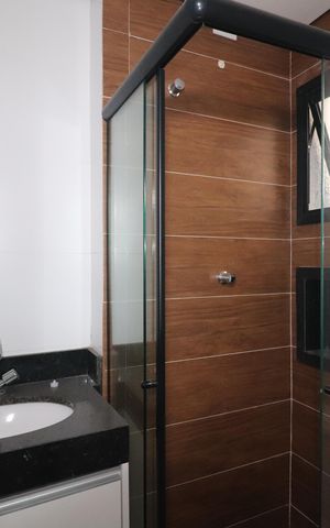 Apartamento à venda com 90m², 2 quartos e 1 vagaBanheiro Quarto 1 Suíte