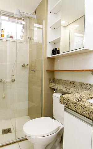 Apartamento à venda com 87m², 2 quartos e 2 vagasBanheiro Social