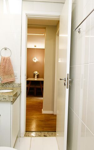 Apartamento à venda com 87m², 2 quartos e 2 vagasBanheiro Social