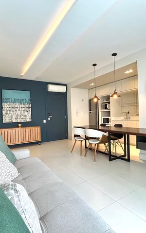 Apartamento para alugar com 56m², 1 quarto e 1 vaga Apartamento para alugar com 56m², 1 quarto e 1 vagaSala