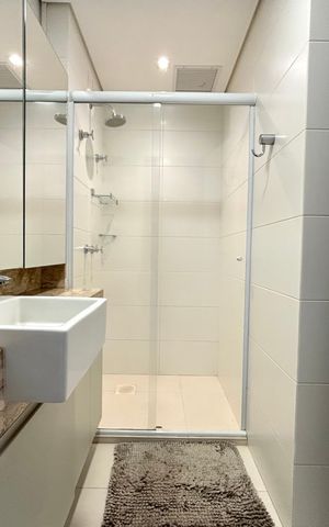 Apartamento para alugar com 56m², 1 quarto e 1 vaga Apartamento para alugar com 56m², 1 quarto e 1 vagaBanheiro