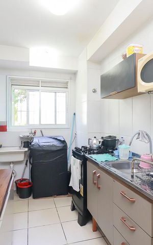 Apartamento à venda com 50m², 2 quartos e 1 vagaCozinha e Área de Serviço