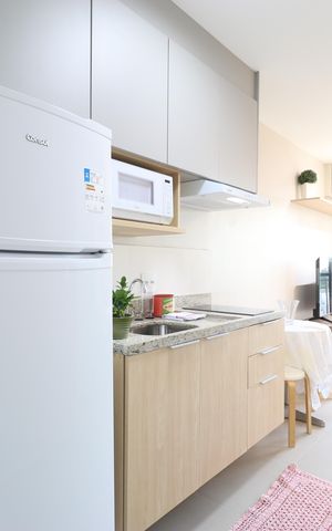 Apartamento à venda com 24m², 1 quarto e sem vagaCozinha 