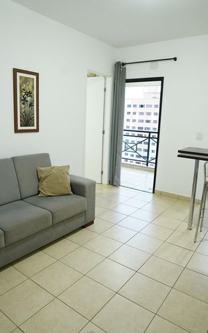 Apartamento à venda com 45m², 1 quarto e 1 vaga