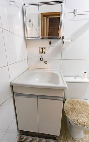 Studio para alugar com 24m², 1 quarto e sem vaga Studio para alugar com 24m², 1 quarto e sem vagaBanheiro