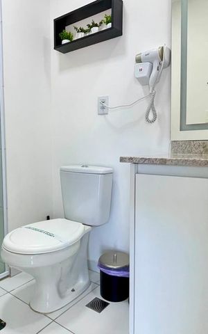 Apartamento para alugar com 41m², 1 quarto e 1 vaga Apartamento para alugar com 41m², 1 quarto e 1 vagaBanheiro