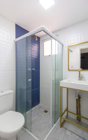 Apartamento à venda com 83m², 3 quartos e 2 vagasBanheiro social