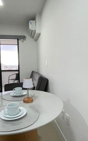 Apartamento para alugar com 46m², 1 quarto e 1 vaga