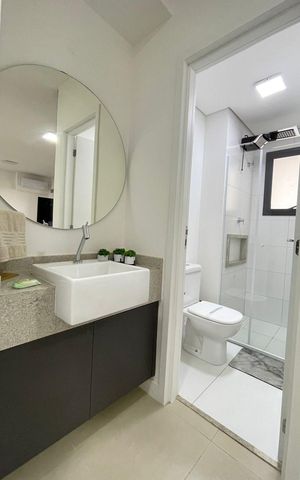 Apartamento para alugar com 46m², 1 quarto e 1 vaga