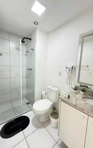 Apartamento para alugar com 41m², 1 quarto e 1 vaga Apartamento para alugar com 41m², 1 quarto e 1 vagaBanheiro