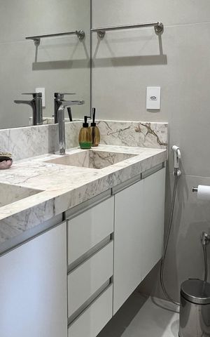 Apartamento para alugar com 208m², 4 quartos e 2 vagasBanheiro da Suíte 3