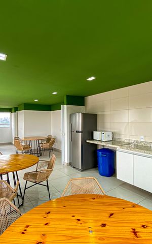 Studio à venda com 26m², 1 quarto e sem vaga Studio à venda com 26m², 1 quarto e sem vagaÁrea comum - Salão de festas