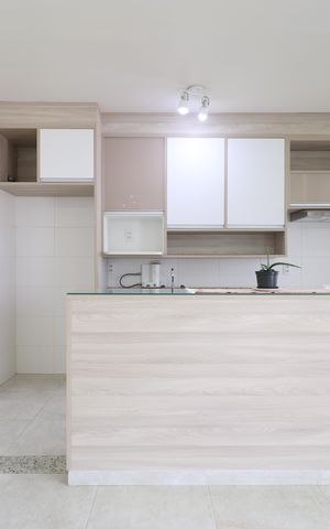 Apartamento à venda com 65m², 2 quartos e 2 vagasCozinha e Área de Serviço