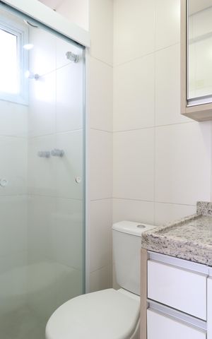 Apartamento à venda com 65m², 2 quartos e 2 vagasBanheiro da Suíte