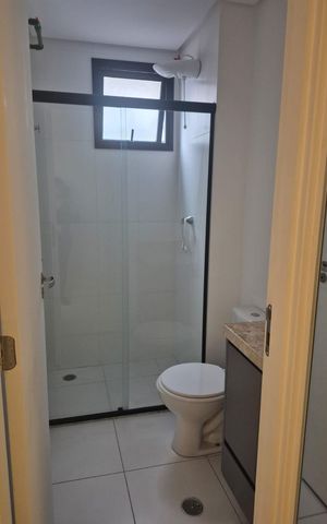 Studio para alugar com 30m², 1 quarto e sem vaga Studio para alugar com 30m², 1 quarto e sem vagaBanheiro