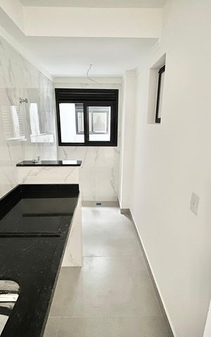 Apartamento à venda com 38m², 2 quartos e sem vaga Apartamento à venda com 38m², 2 quartos e sem vagaCozinha e Área de Serviço