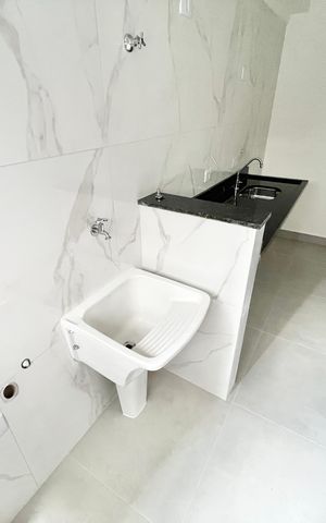 Apartamento para alugar com 40m², 2 quartos e sem vaga Apartamento para alugar com 40m², 2 quartos e sem vagaCozinha e Área de Serviço