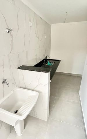Apartamento para alugar com 40m², 2 quartos e sem vaga Apartamento para alugar com 40m², 2 quartos e sem vagaCozinha e Área de Serviço