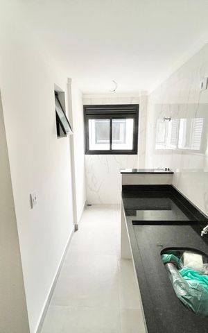 Apartamento para alugar com 40m², 2 quartos e sem vaga Apartamento para alugar com 40m², 2 quartos e sem vagaCozinha e Área de Serviço