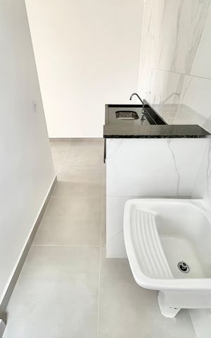 Apartamento para alugar com 40m², 2 quartos e sem vaga Apartamento para alugar com 40m², 2 quartos e sem vagaCozinha e Área de Serviço