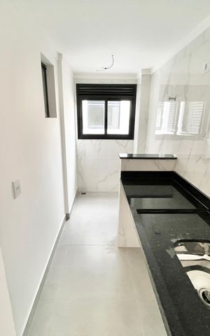 Apartamento à venda com 40m², 2 quartos e sem vaga Apartamento à venda com 40m², 2 quartos e sem vagaCozinha e Área de Serviço