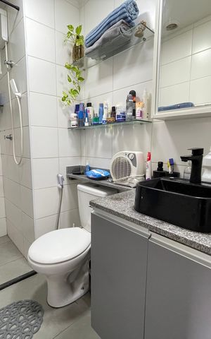 Apartamento à venda com 34m², 2 quartos e sem vaga Apartamento à venda com 34m², 2 quartos e sem vagaBanheiro