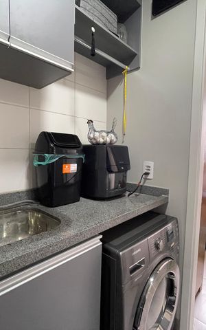 Apartamento à venda com 34m², 2 quartos e sem vaga Apartamento à venda com 34m², 2 quartos e sem vagaCozinha e Área de Serviço