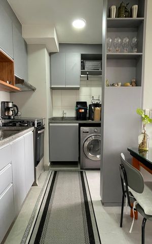 Apartamento à venda com 34m², 2 quartos e sem vaga Apartamento à venda com 34m², 2 quartos e sem vagaCozinha e Área de Serviço