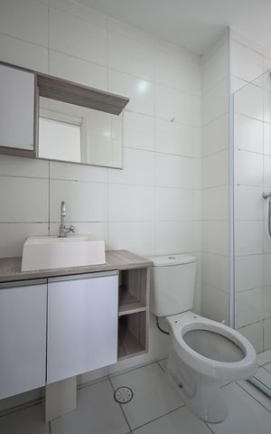 Apartamento à venda com 43m², 2 quartos e 1 vagaBanheiro