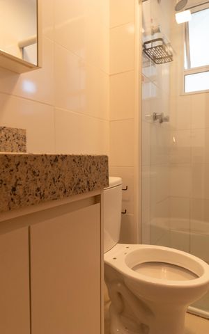 Apartamento para alugar com 55m², 2 quartos e 1 vaga Apartamento para alugar com 55m², 2 quartos e 1 vagaBanheiro