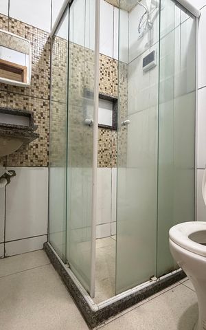 Studio para alugar com 42m², 1 quarto e sem vaga Studio para alugar com 42m², 1 quarto e sem vagaBanheiro