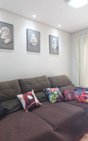 Casa de condomínio à venda com 90m², 3 quartos e 2 vagasSala