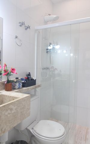 Casa de condomínio à venda com 90m², 3 quartos e 2 vagasBanheiro comum