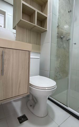 Apartamento à venda com 136m², 3 quartos e 1 vaga Apartamento à venda com 136m², 3 quartos e 1 vagaBanheiro social