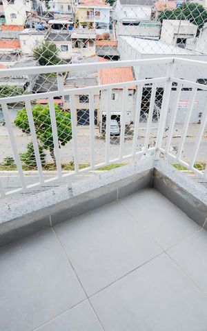 Apartamento à venda com 62m², 2 quartos e 1 vagaVaranda da suíte - Detalhe