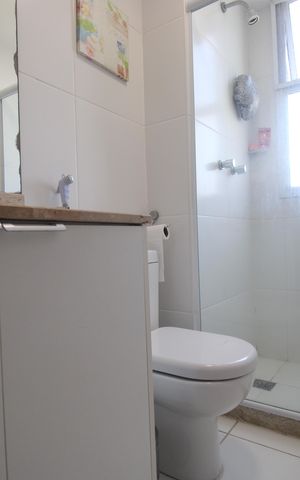 Apartamento à venda com 166m², 4 quartos e 3 vagasBanheiro da suíte 4 