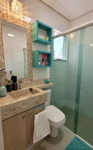 Casa para alugar com 146m², 2 quartos e 2 vagas Casa para alugar com 146m², 2 quartos e 2 vagasBanheiro