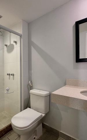 Apartamento à venda com 50m², 1 quarto e 1 vaga Apartamento à venda com 50m², 1 quarto e 1 vagaBanheiro Social