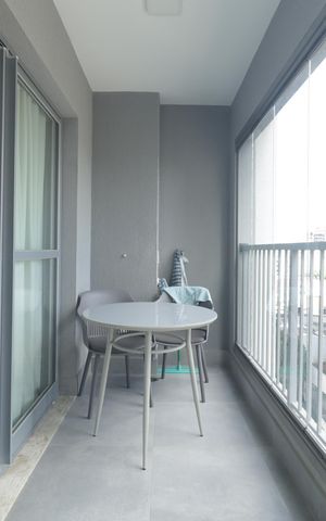 Apartamento à venda com 38m², 1 quarto e sem vagaVaranda